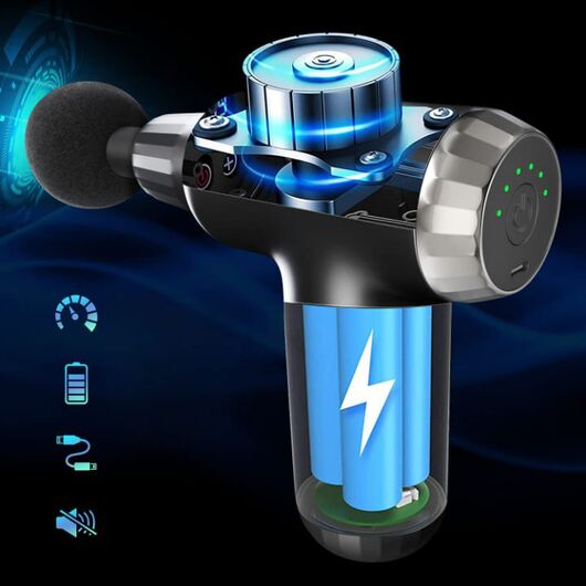 Muscle Massage Gun with 4 Heads FH-820 Adeeba's Collection